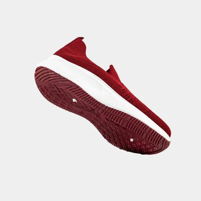 WOMEN'S MAROON SKECHERS SHOES